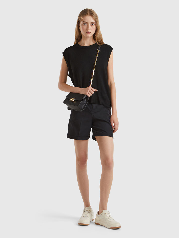 SLEEVELESS SWEATER Women image number 3